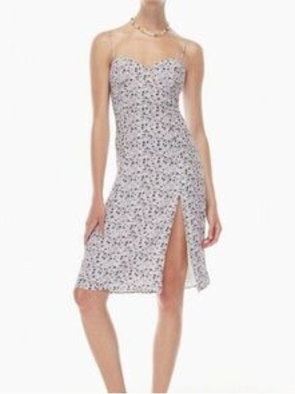 Aritzia Sunday Best Viola Midi Dress Purple Floral